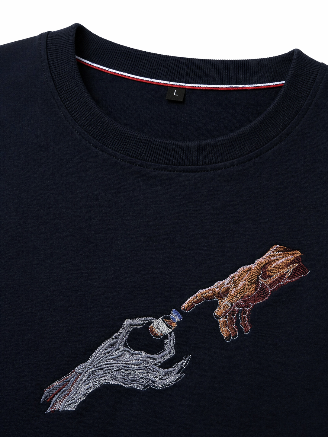 Trending The Last Touch Embroidered T shirt